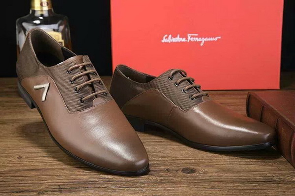 Salvatore Ferragamo Business Men Shoes--012